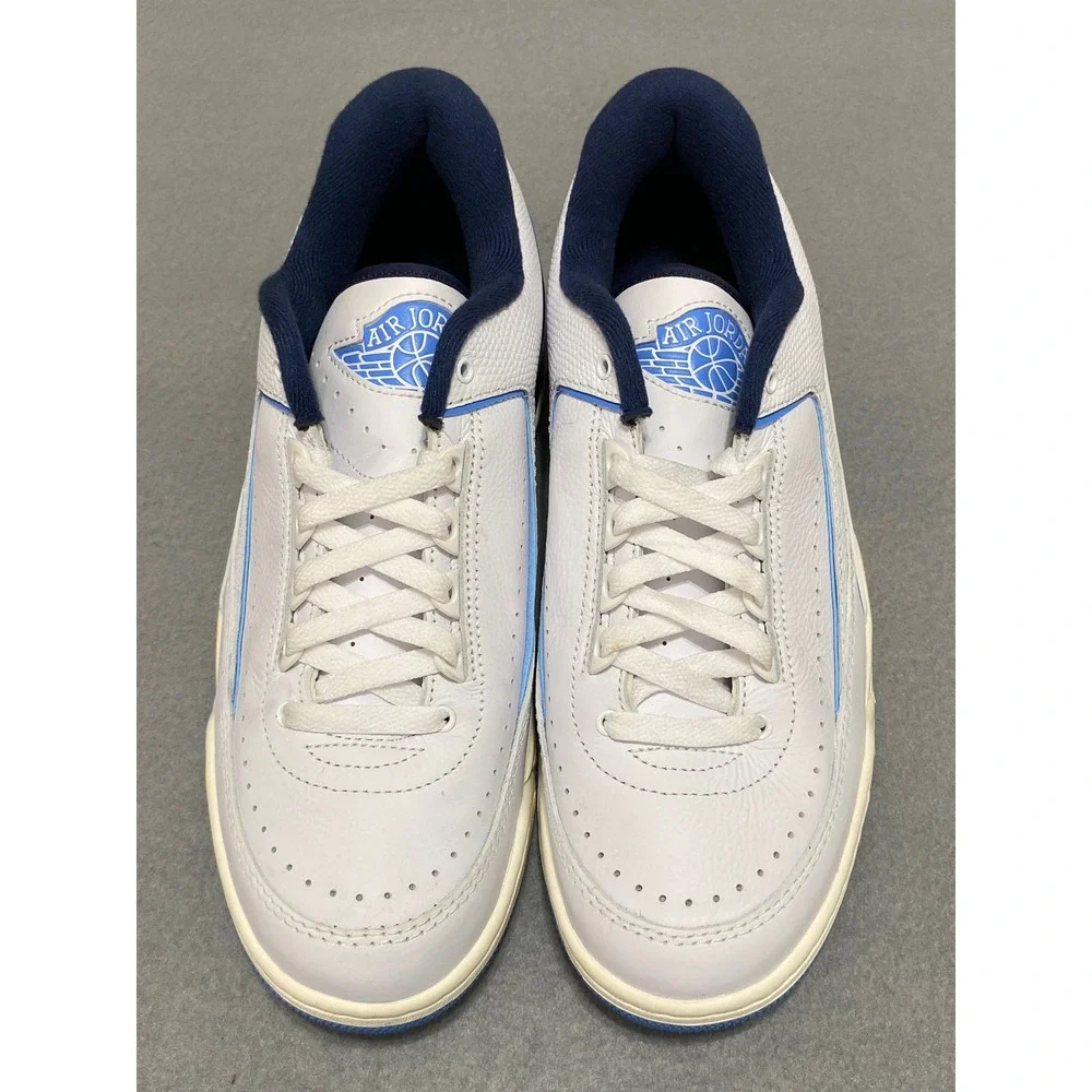 Nike Air Jordan 2 Retro Low UNC‎ White University Blue Navy FD0383-144 Mens 10